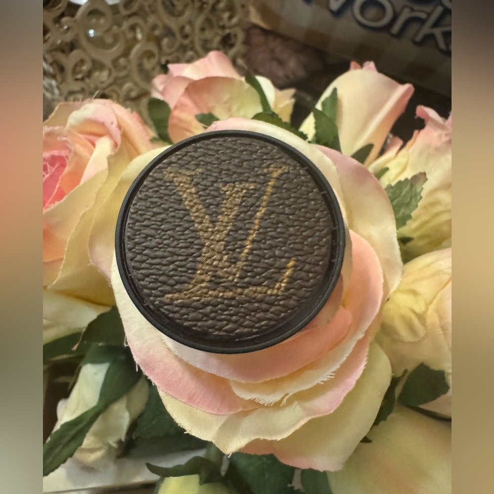 Upcycled Brown and Gold Phone pop socket